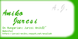 aniko jurcsi business card